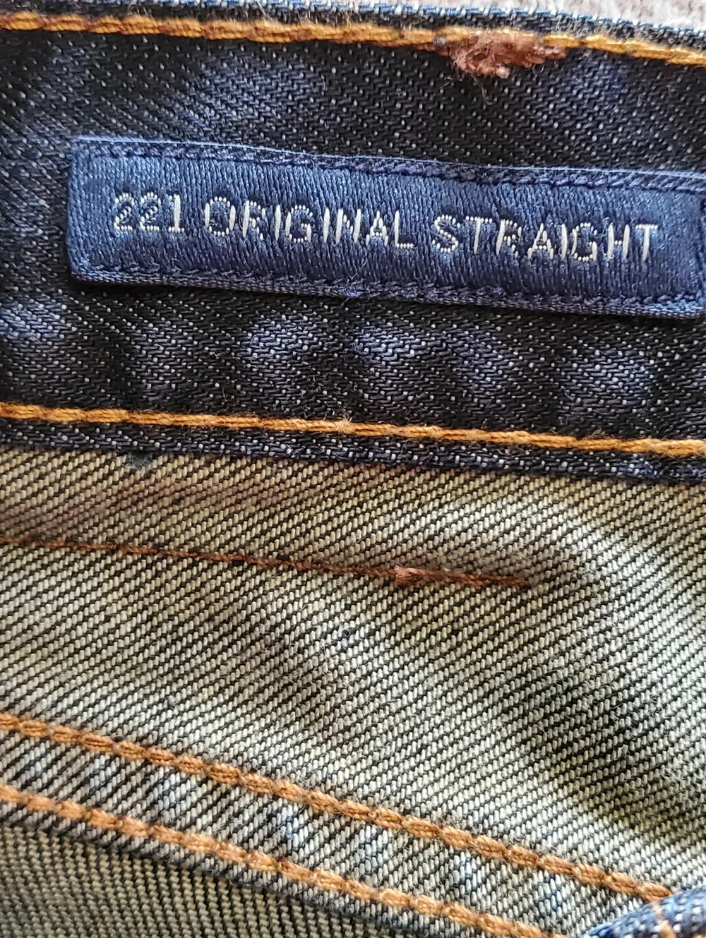 Lucky Brand 221 Original Straight Jeans Vintage 36/30 Dark Wash Men's - Picture 5 of 11